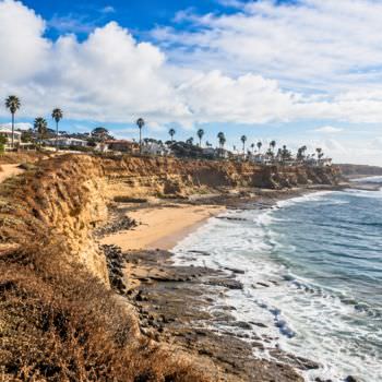 Point Loma coastal cliffs and homes