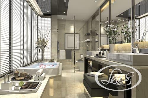 How can I decorate my bathroom