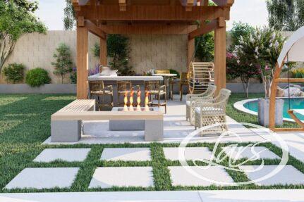 How do you upgrade outdoor living space