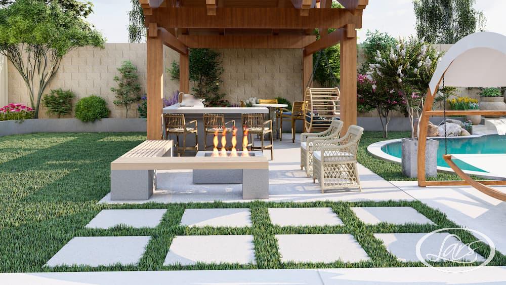 How do you upgrade outdoor living space