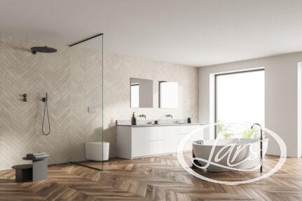 What is the best tile to use for a walk-in shower