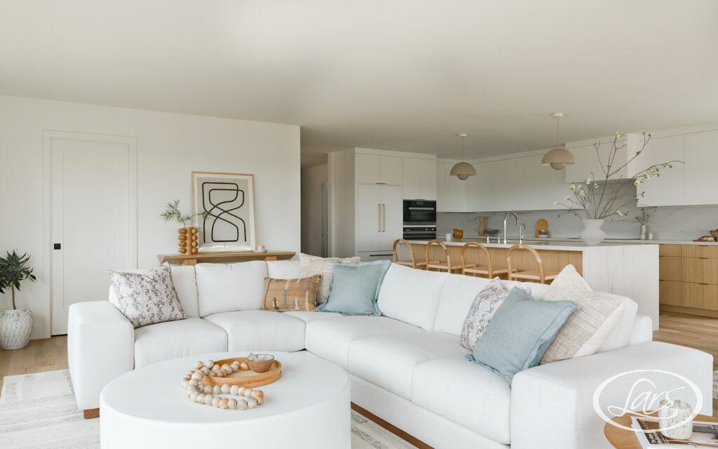 New living room addition in a San Diego home.