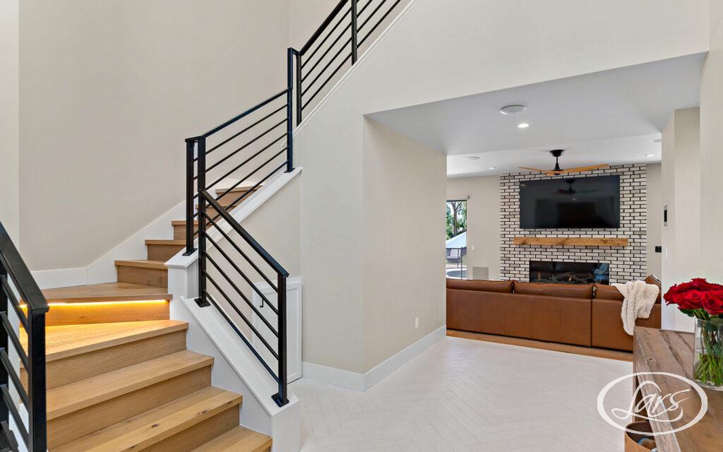 San Diego home with a new second story addition.