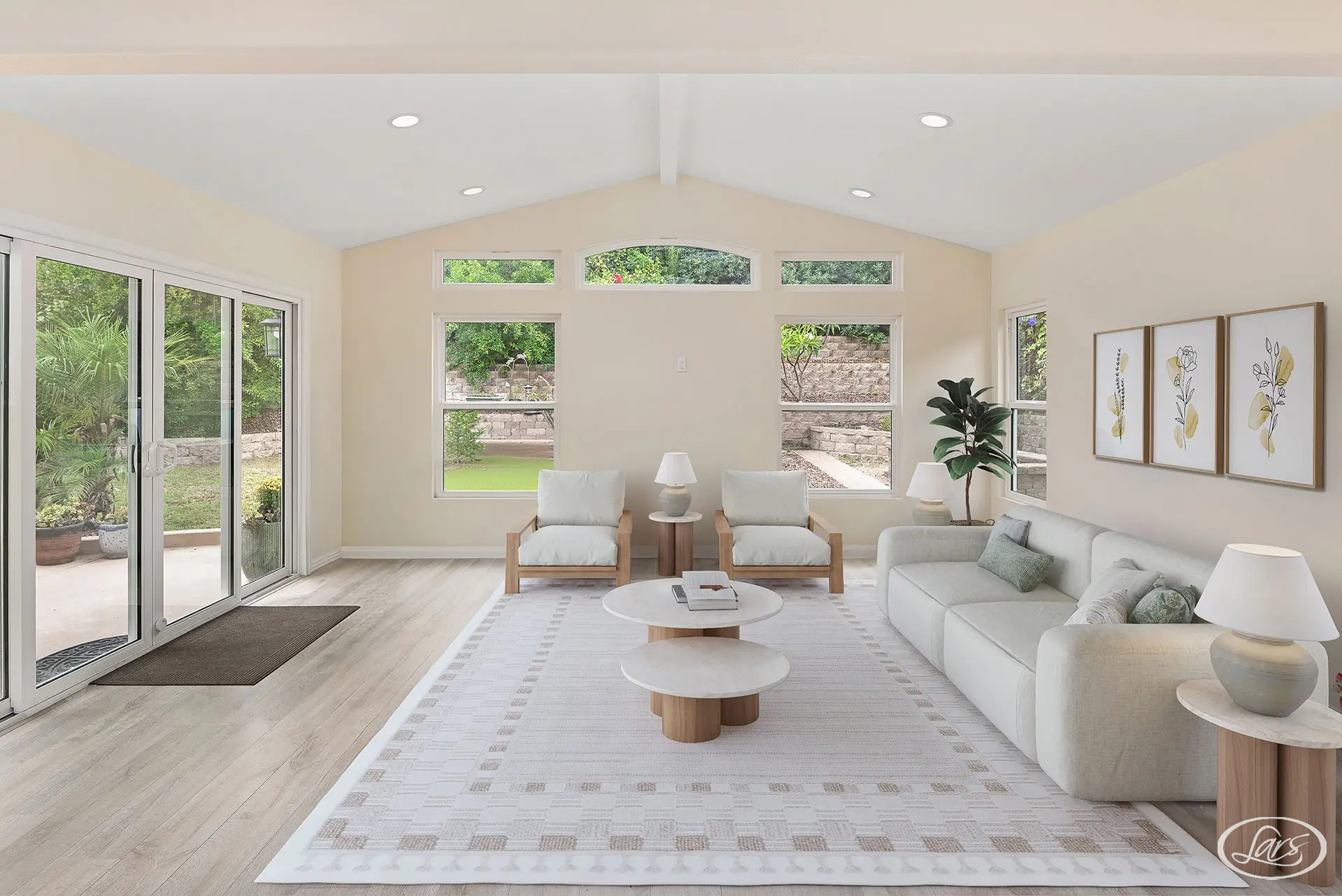 Newly added room addition in a San Diego home.