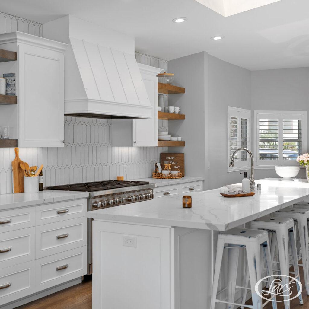 Newly added kitchen addition in a San Diego home.