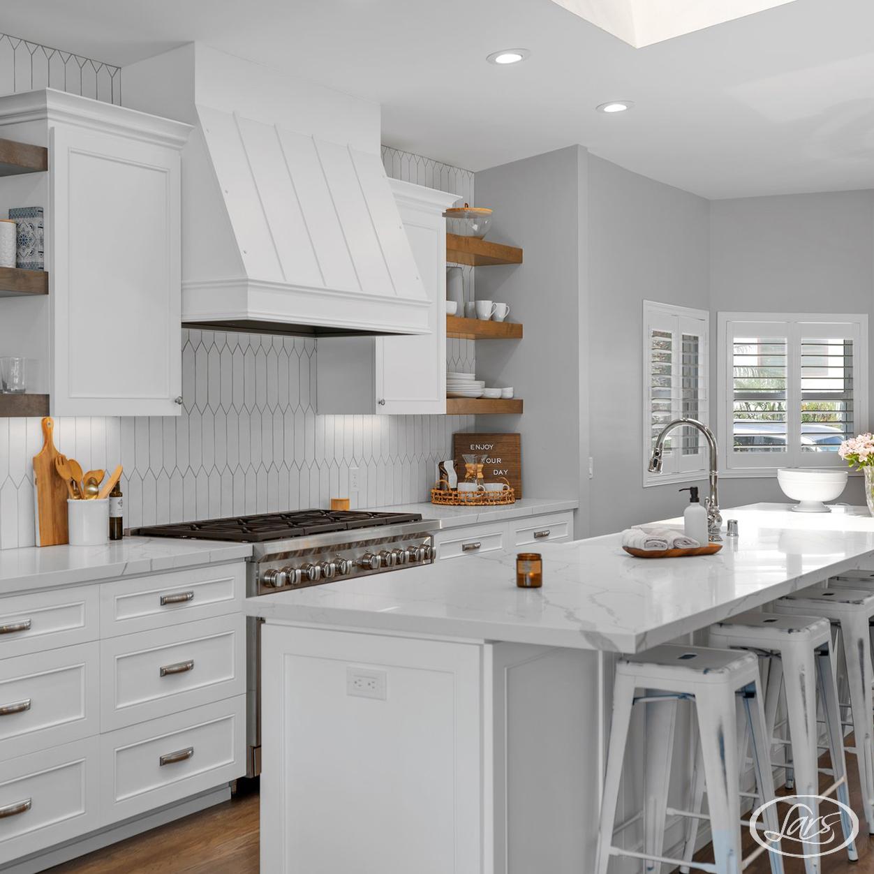 Newly added kitchen addition in a San Diego home.