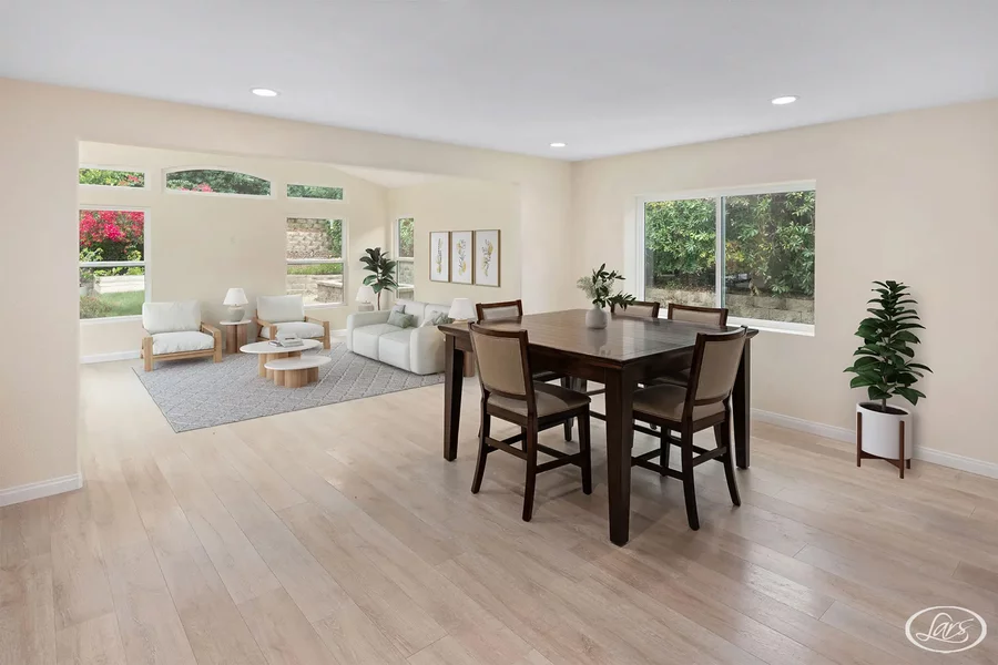 Newly added room addition in a San Diego home.