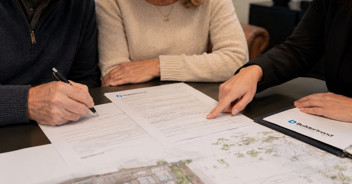 Concerned homeowners reviewing remodeling estimates and project costs at a dining table.