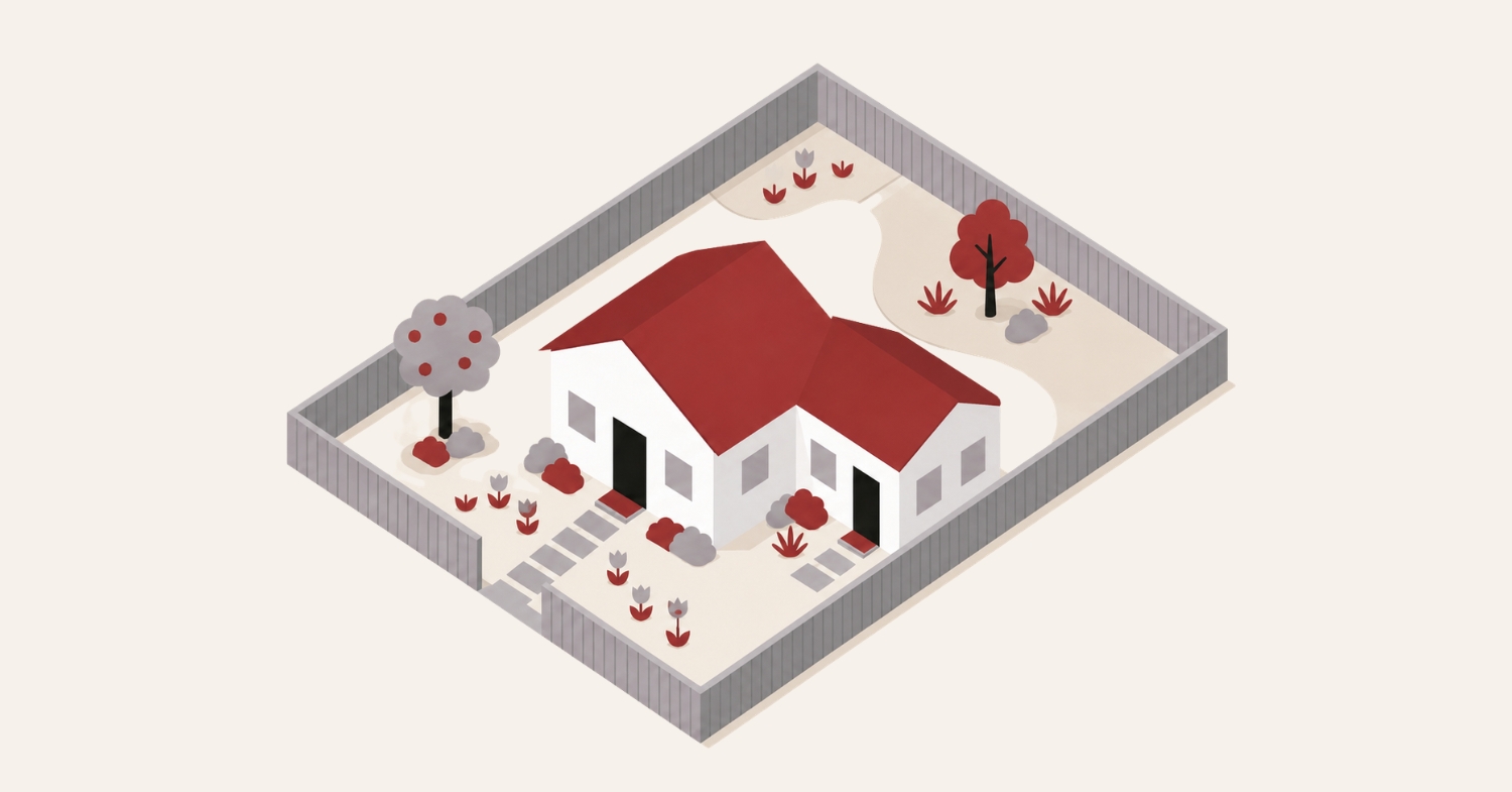 Illustration of an attached ADU connected to an existing primary residence