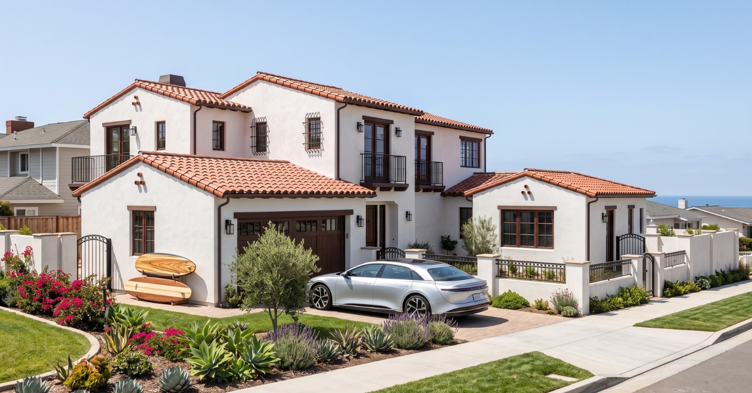 Large San Diego home illustrating the cost and site considerations involved in adding an ADU