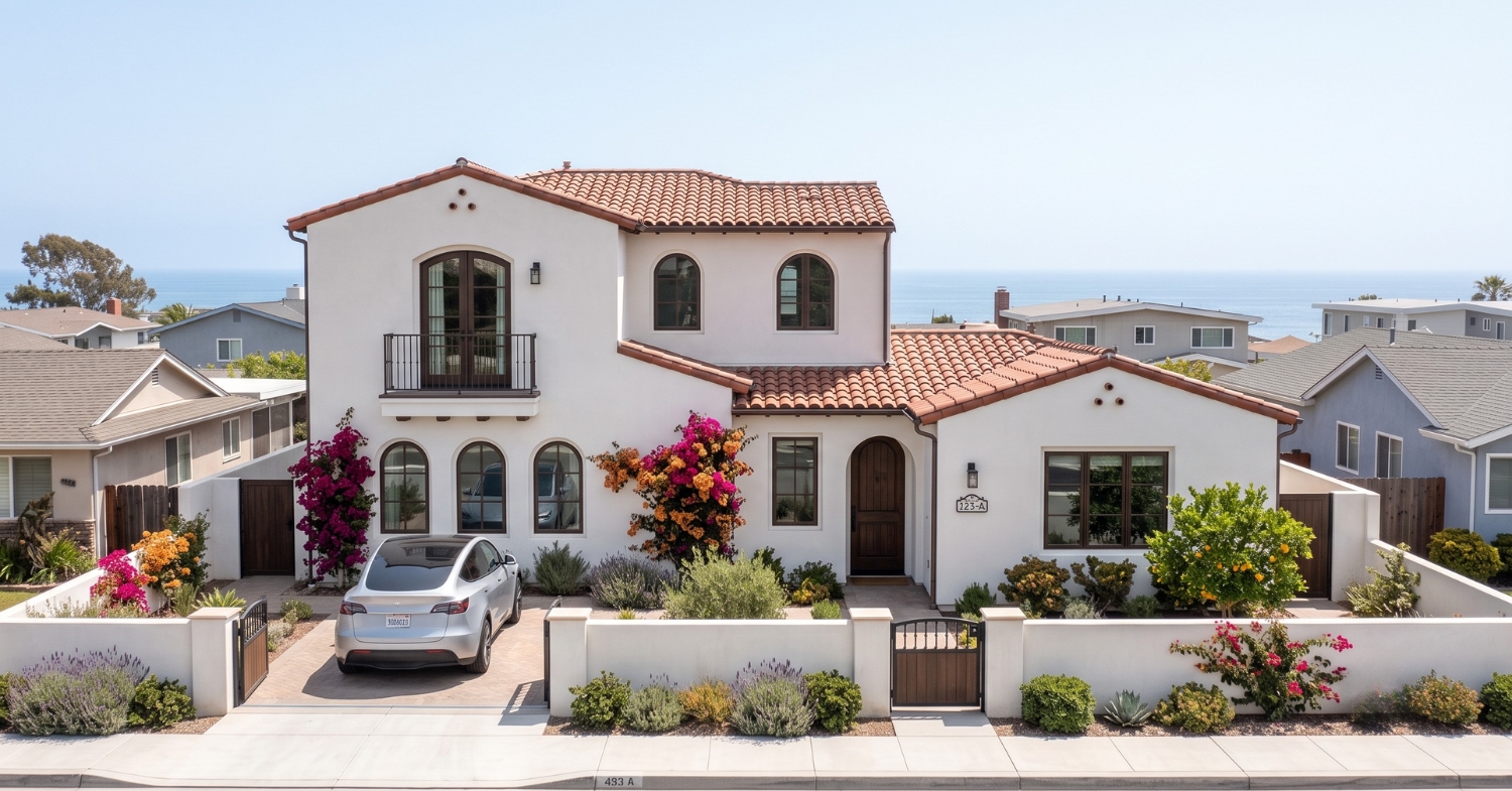 Detached backyard ADU with private entrance and fenced outdoor space